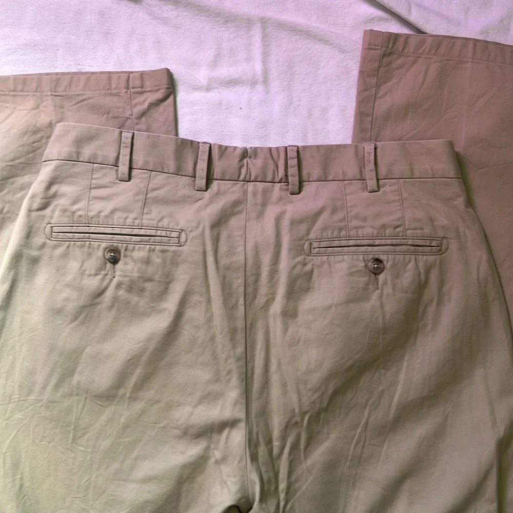 Peter Millar Tan Chinos Classic Cotton Blend-Size 34/32 - Picture 4 of 5